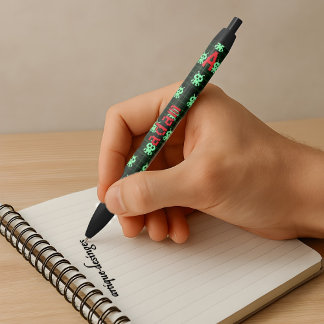Retro Arcade Alien Pen – Custom Name & Initial