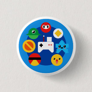 Retro Arcade Fun 1 Inch Round Button