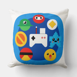 Retro Arcade Fun Throw Pillow