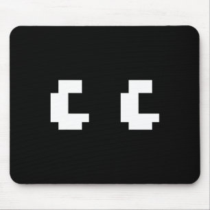 Retro Arcade Game Ghost Eyes 80s Halloween Group C Mouse Pad