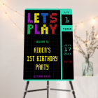 Retro Arcade Game Kids 1er anniversaire fête