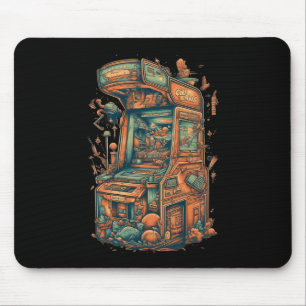 Retro Arcade Gamer Clic Gaming Arcade Machine Mouse Pad