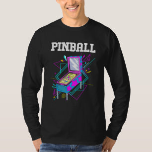 Retro Arcade Games Vintage Pinball T-Shirt