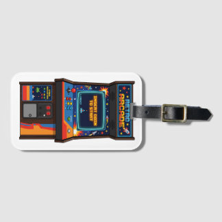 Retro Arcade Gaming iPhone 17 Pro Max Case Luggage Tag