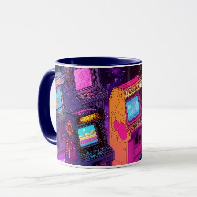 Retro Arcade Machines Mug (Front Left)