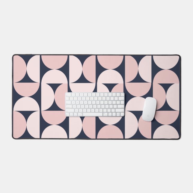 Retro Arch Desk Mat | Modern Office Setup (Keyboard & Mouse)