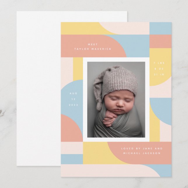 Retro Arches Invitation (Front/Back)