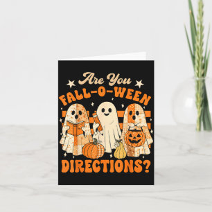 Retro Are You Fall O Ween Directions Teacher Hallo Card