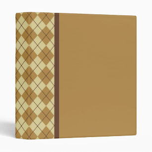 Retro Argyle Binder