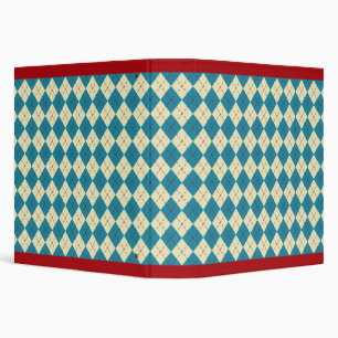 Retro Argyle Binder