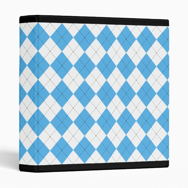 Retro Argyle Binder (Front/Spine)