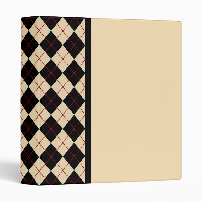 Retro Argyle Binder (Front/Spine)