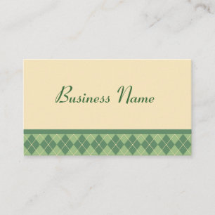 Retro Argyle Business Card