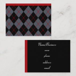 Retro Argyle Business Card
