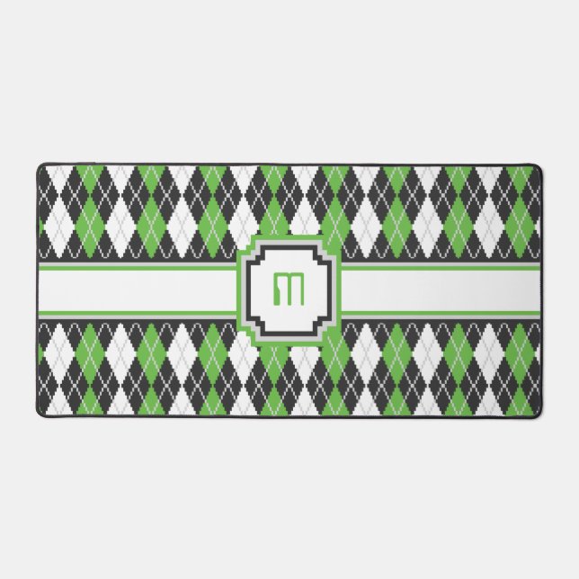 Retro Argyle Desk Mat (Front)