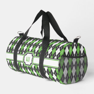 Retro Argyle Duffle Bag