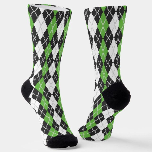 Retro Argyle Socks (Angled)