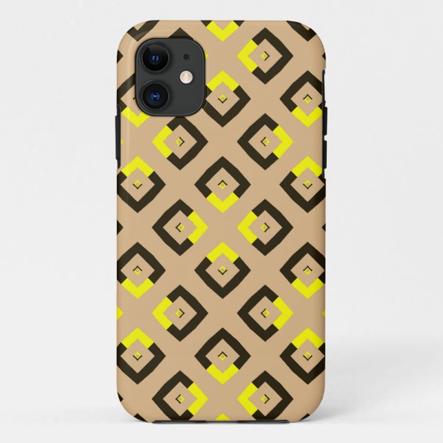 Retro Argyle Squares 3 Case-Mate iPhone Case (Back)