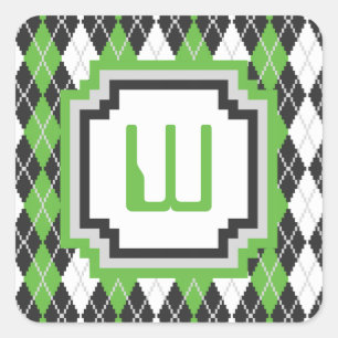 Retro Argyle Sticker