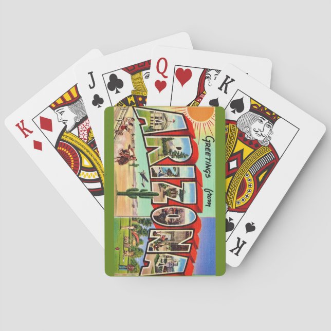 Retro Arizona Playing Cards (Back)