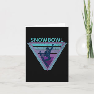 Retro Arizona Snowbowl Snowboarding For Snowboarde Card