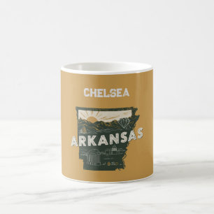 Retro Arkansas State Personalized Coffee Mug
