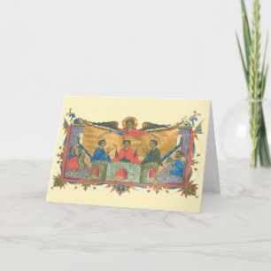 Retro Armenian Three Youths in Fiery Furnace Card