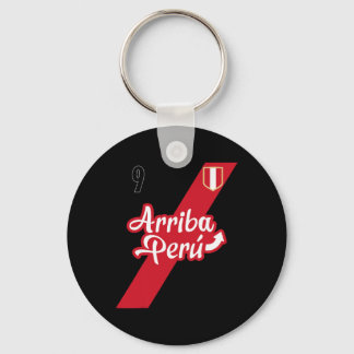 Retro Arriby Peru Soccer Jersey 9 Peruvian Futbol  Keychain