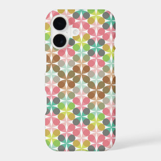 Retro Art Abstract Mod Pastels 4 Loops Pattern