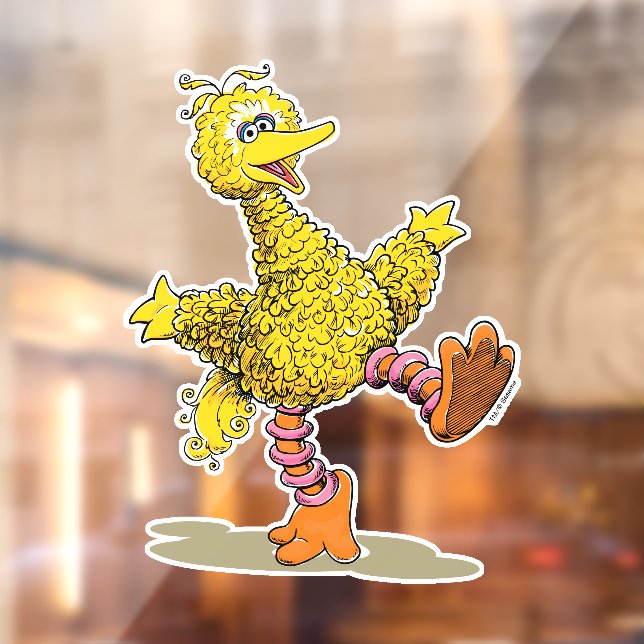 Retro Art Big Bird Window Cling (Sheet 2)