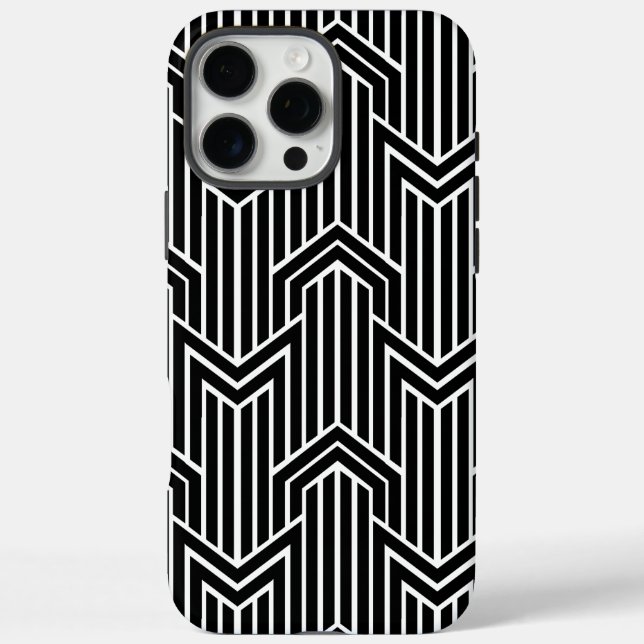 Retro Art Deco Chevron Triangle Seamless Pattern Case-Mate iPhone Case (Back)