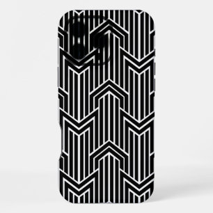 Retro Art Deco Chevron Triangle Seamless Pattern iPhone 16 Pro Max Case