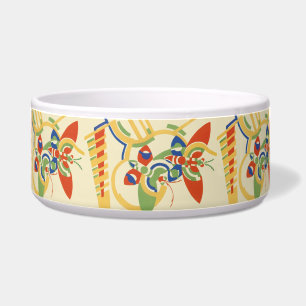 Retro Art Deco Geometric Floral Poster Art