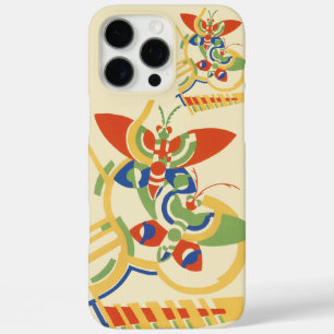 Retro Art Deco Geometric Floral Poster Art iPhone 16 Pro Max Case