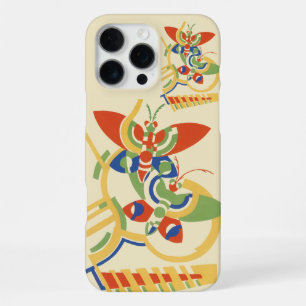 Retro Art Deco Geometric Floral Poster Art iPhone 16 Pro Max Case