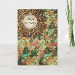 Retro / Art Deco Happy Birthday Day Card