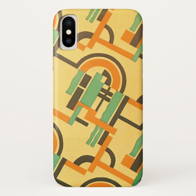 Retro Art Deco Jazz Pattern Colour Geometric Shape Case-Mate iPhone Case (Back)