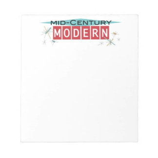 Retro Art Mid-Century Modern Notepad