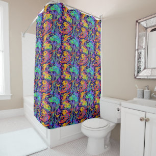 Retro Art Nouveau Fish & Seaweed Pattern