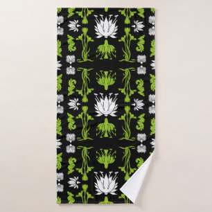 Retro Art Nouveau Home Decor Prints Bath Towel