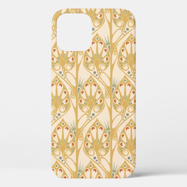 Retro art nouveau illustration pattern Case-Mate iPhone case (Back)