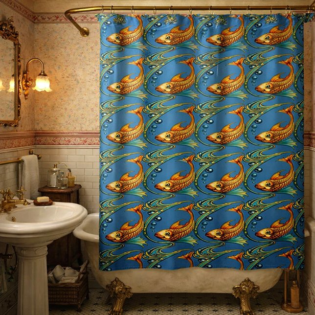 Retro Art Nouveau Koi Fish Pattern (Creator Uploaded)