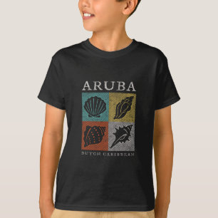 Retro Aru Souvenir Vintage Seashell Mens Womens Gr T-Shirt