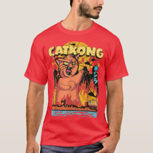 Retro Asia Otaku Grunge Japan Monster Cat Kanij Ca T-Shirt