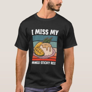 Retro Asian Mango Sticky Rice And Food Lovers T-Shirt