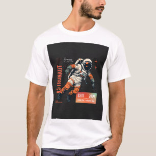 Retro Astronaut Spacewalk Illustration – Vintage T-Shirt