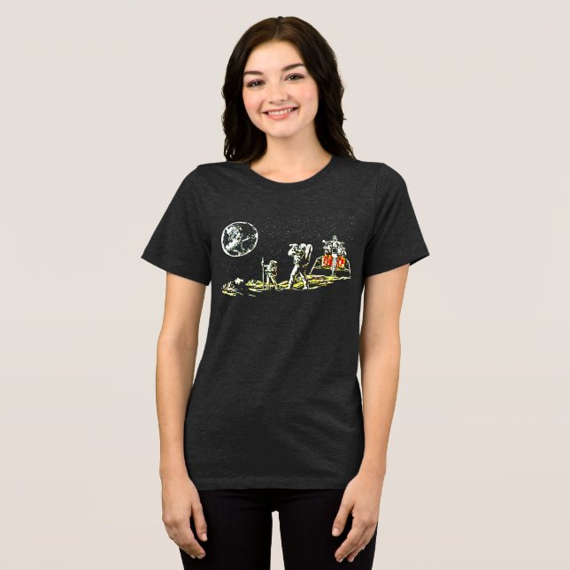 Retro Astronauts on the Moon Tee (Front Full)