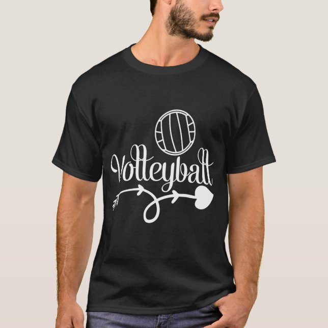Retro Athletic Volleyball Team Sport Net Spike 39 T-Shirt (Front)
