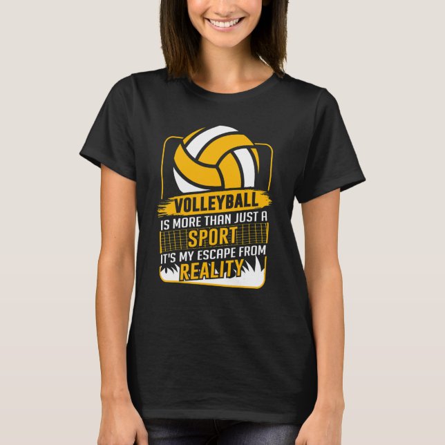 Retro Athletic Volleyball Team Sport Net Spike 47 T-Shirt (Front)