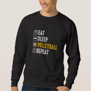Retro Athletic Volleyball Team Sport Net Spike 58 Sweatshirt